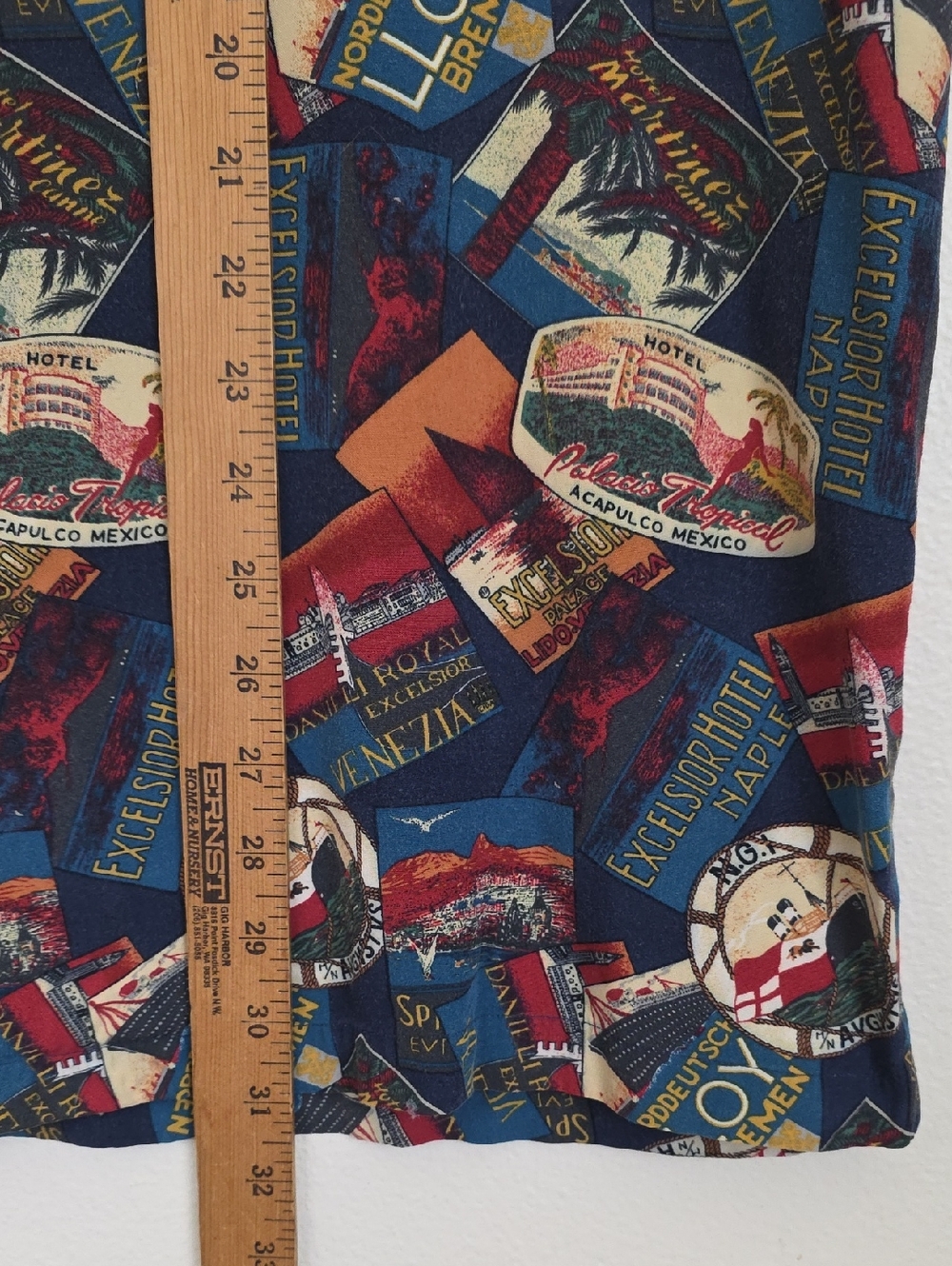 Polo By Ralph Lauren Multicolor Travel Print Ships & Hotels Short Sleeve Shirt L - Picture 7 of 16